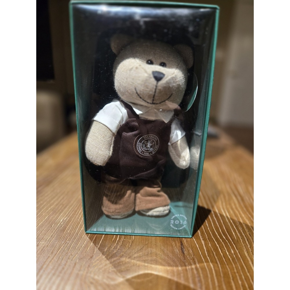Starbucks 2016 Pike Place Bearista Boy Bear #120 Limited Edition Boxed NWT